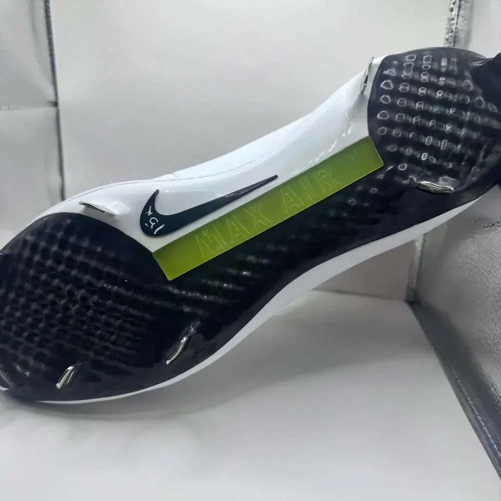 Nike Air Huarache 2K Filth Elite Mid Metal Baseball Cleats, Black/White